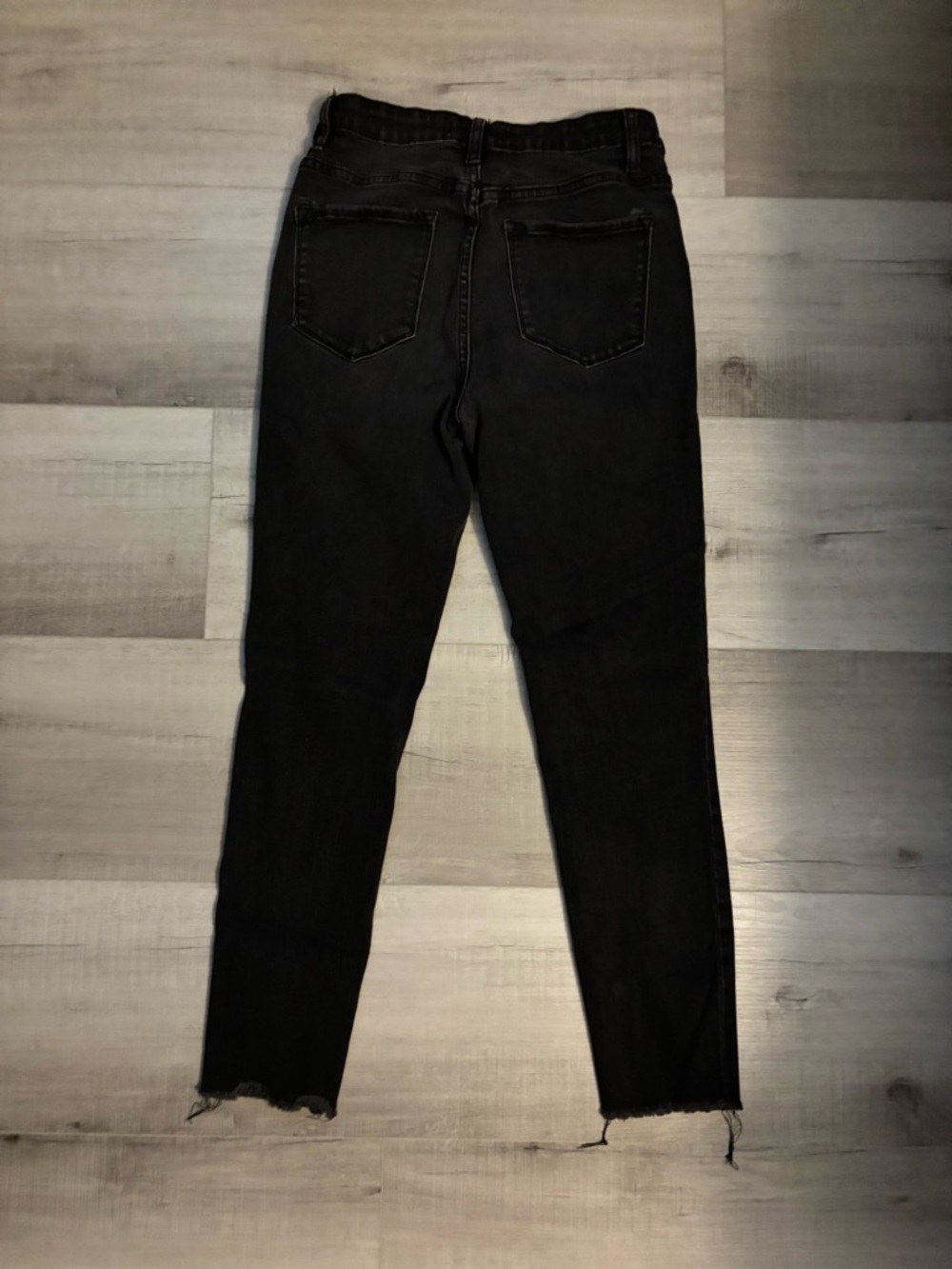 VERVET Black Raw Hem Skinny Jeans Size 29 High Rise Ankle - Picture 2 of 7